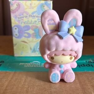 Sanrio Lala Little Twin Stars Flocked Bunnies blind box figure series